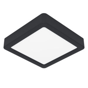 fueva 5 led mennyezeti 160x160 3000k ip44@ falon kívüli lámpa acél fekete